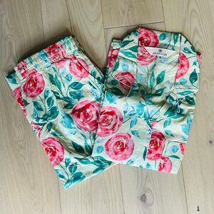 BRAND NEW Hand Block-Print Cotton Pj Set For Woman Dress fall Night Wear Dress